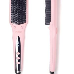 Pink Hair Straightening Brush-TYMO